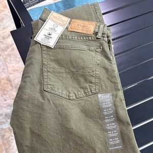 Ralph Lauren Men's Relaxed Fit Jeans in Olive